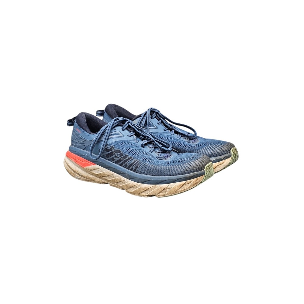Hoka Men's Size 8 US one one Bondi 7 Blue Running Shoes Walking Shoes READ
